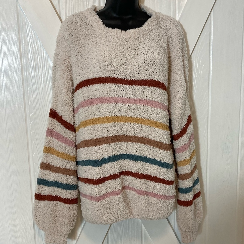 Hudson Gray Cozy Oversized Cream Sweater